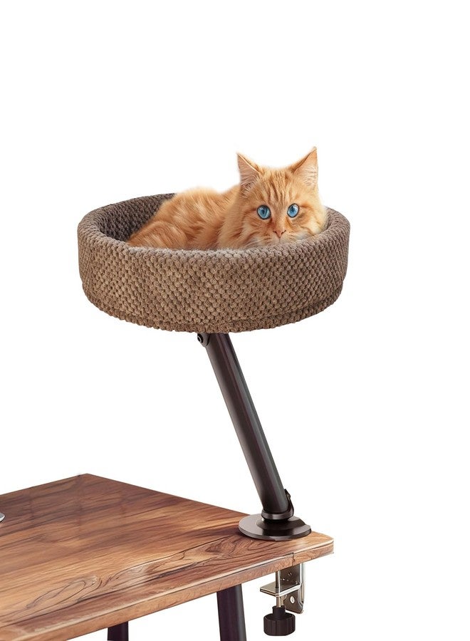 Simcat Modern Desk Cat Bed, Pet Cat Bed for Table Supports Up to 40 lbs, Removable Study Office Game Tables Indoor Cats Desk Beds - Image 1